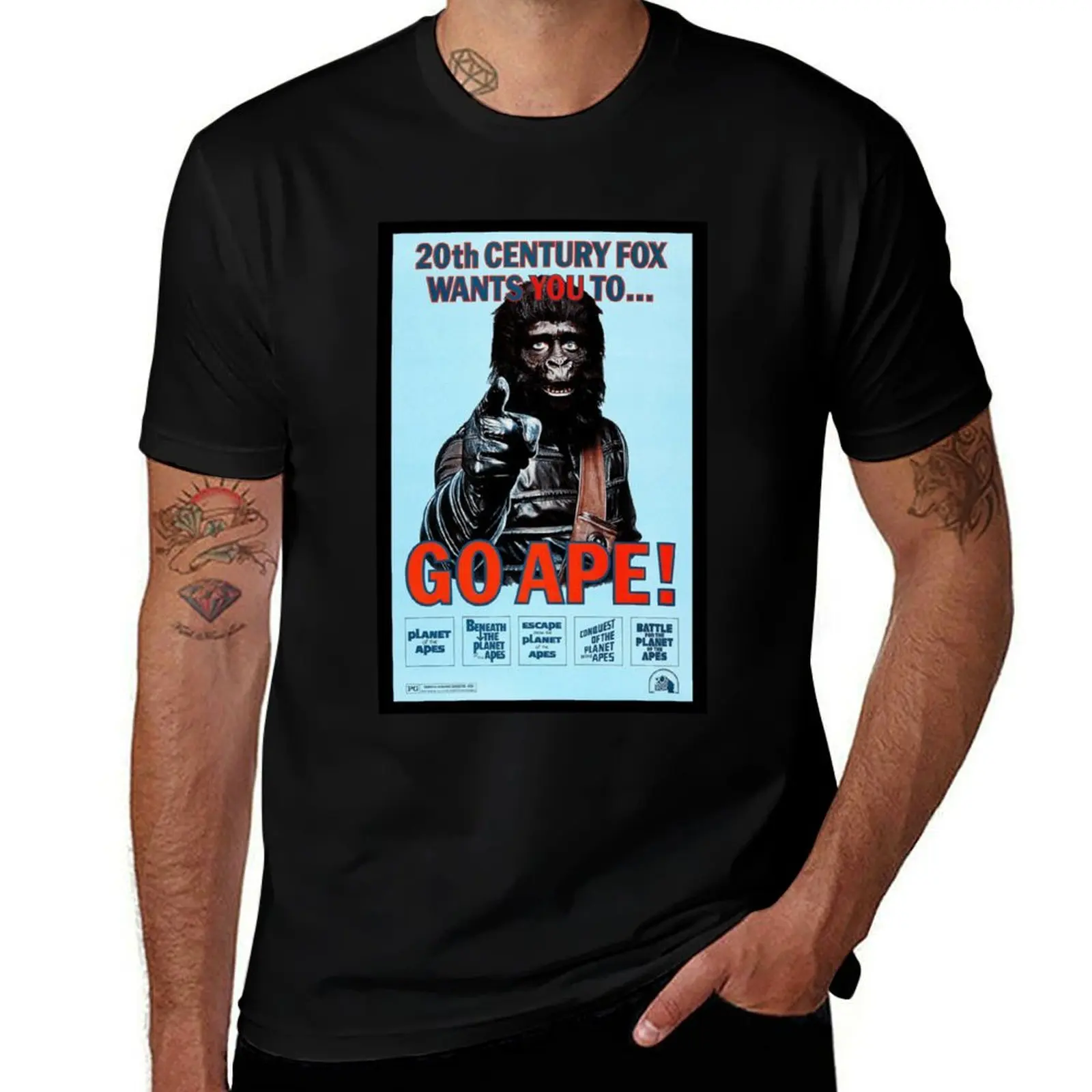 Go Ape Plant Of Apes T-Shirt Large Size Casual Tee Shirt