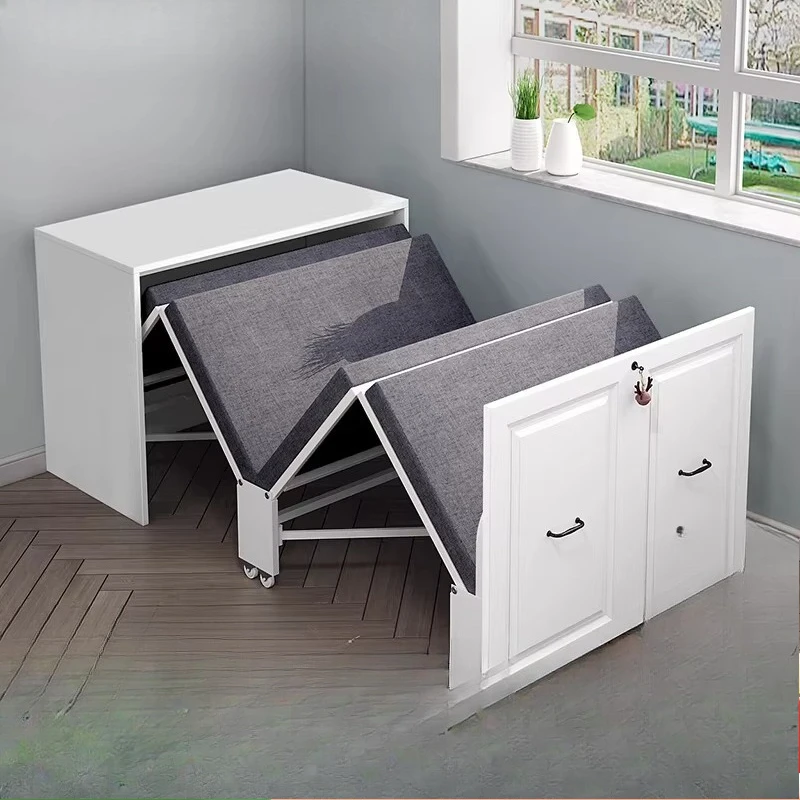 Rollaway bed single office lunch break computer office desk integrated household adult four-fold