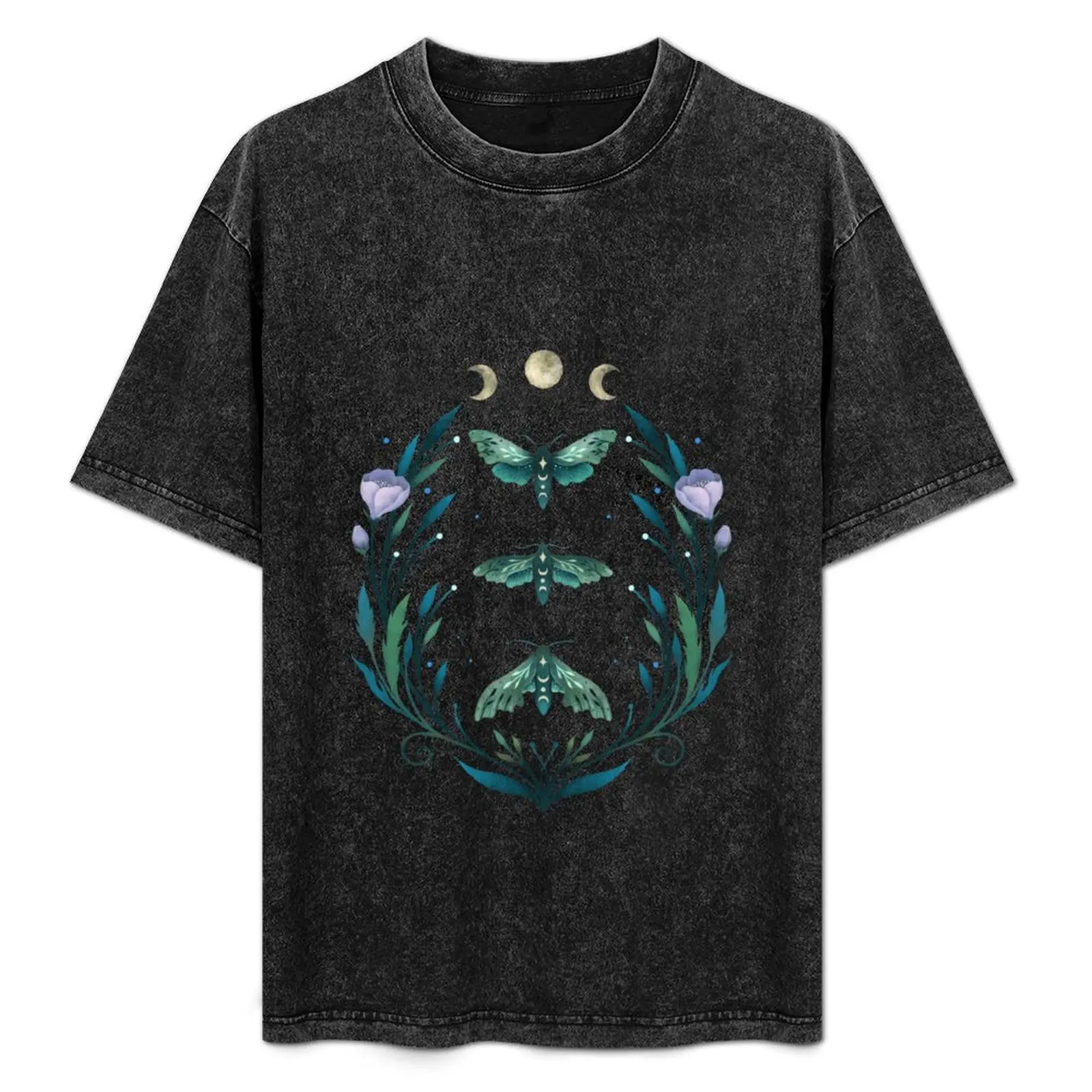 

Lime Hawk Moths Night T-Shirt Breathable Lightweight Summer Top