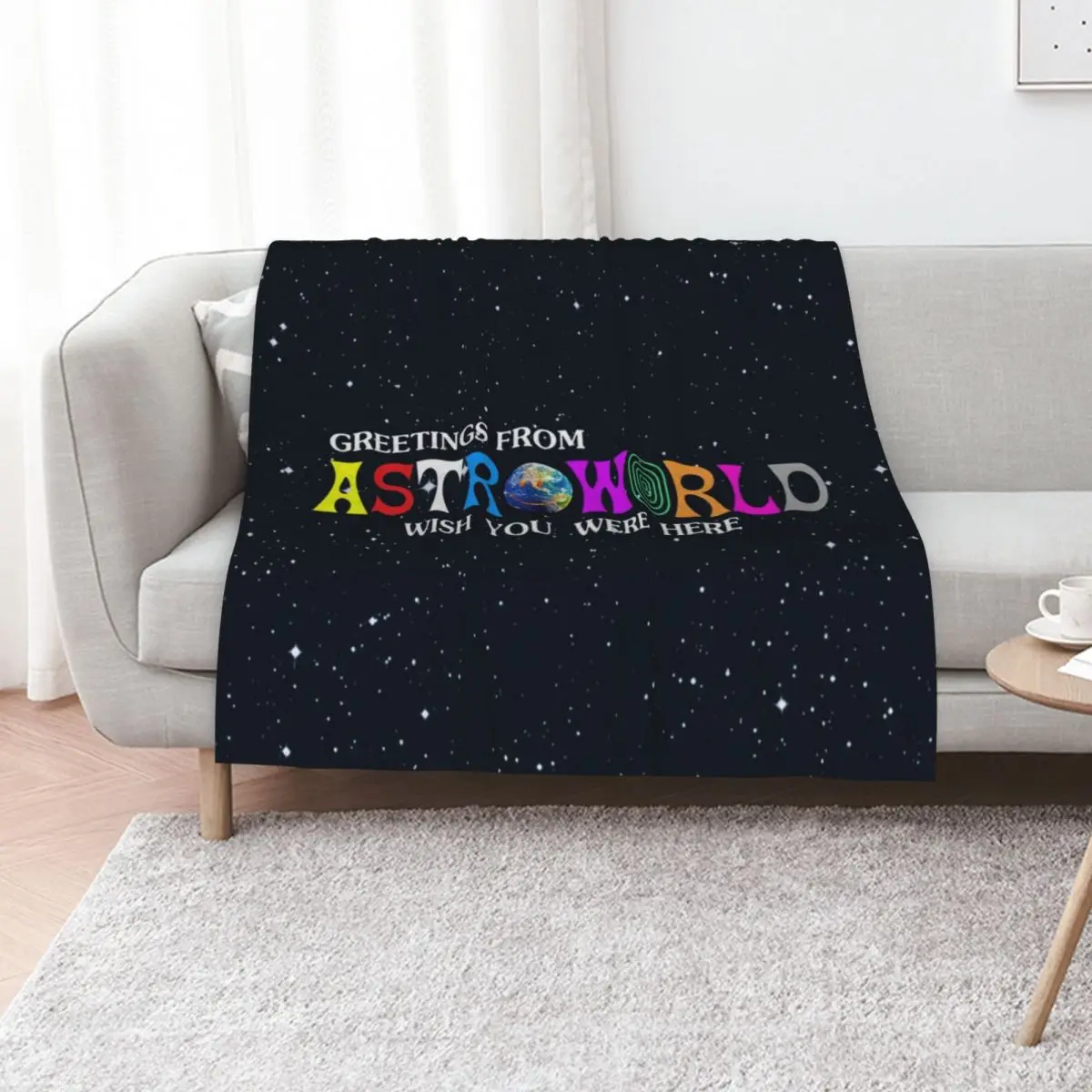Dunia Terbalik Throw Blanket Ultra Soft Flannel Fleece Blanket for All Seasons