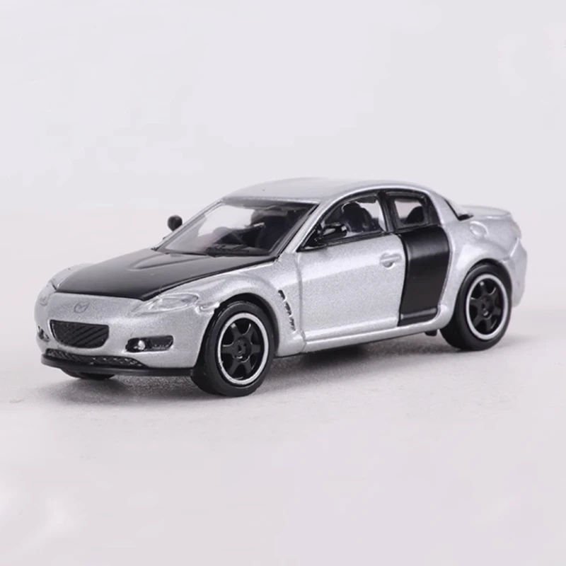 ダイキャストオリジナル 1:64 スケール RX8 合金モデルシミュレーションクラシック装飾趣味お土産ギフトコレクション静的ディスプレイ