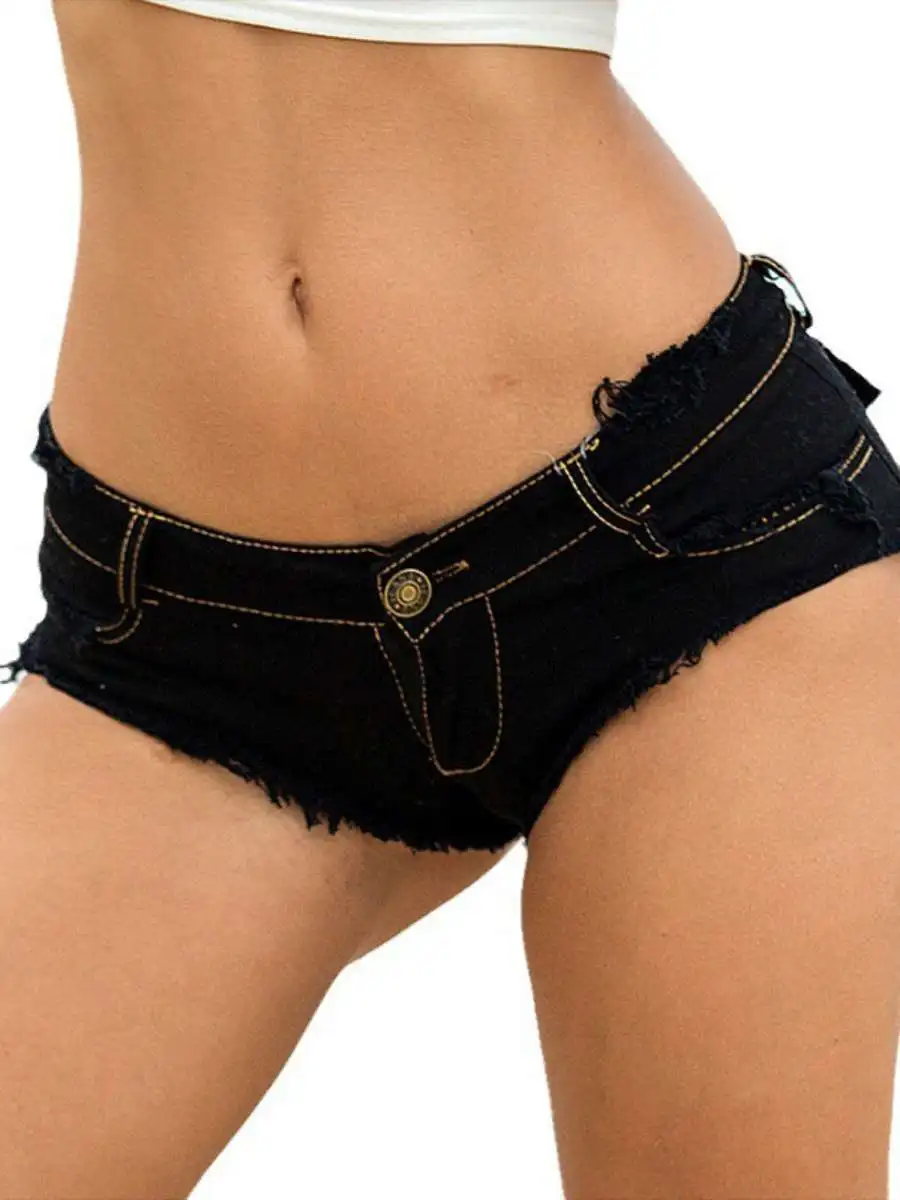 Candy Colored Low Waist Denim Shorts Women's Sexy Casual Shorts Hot Pants Commute Style Summer Season Other Fabric Summer
