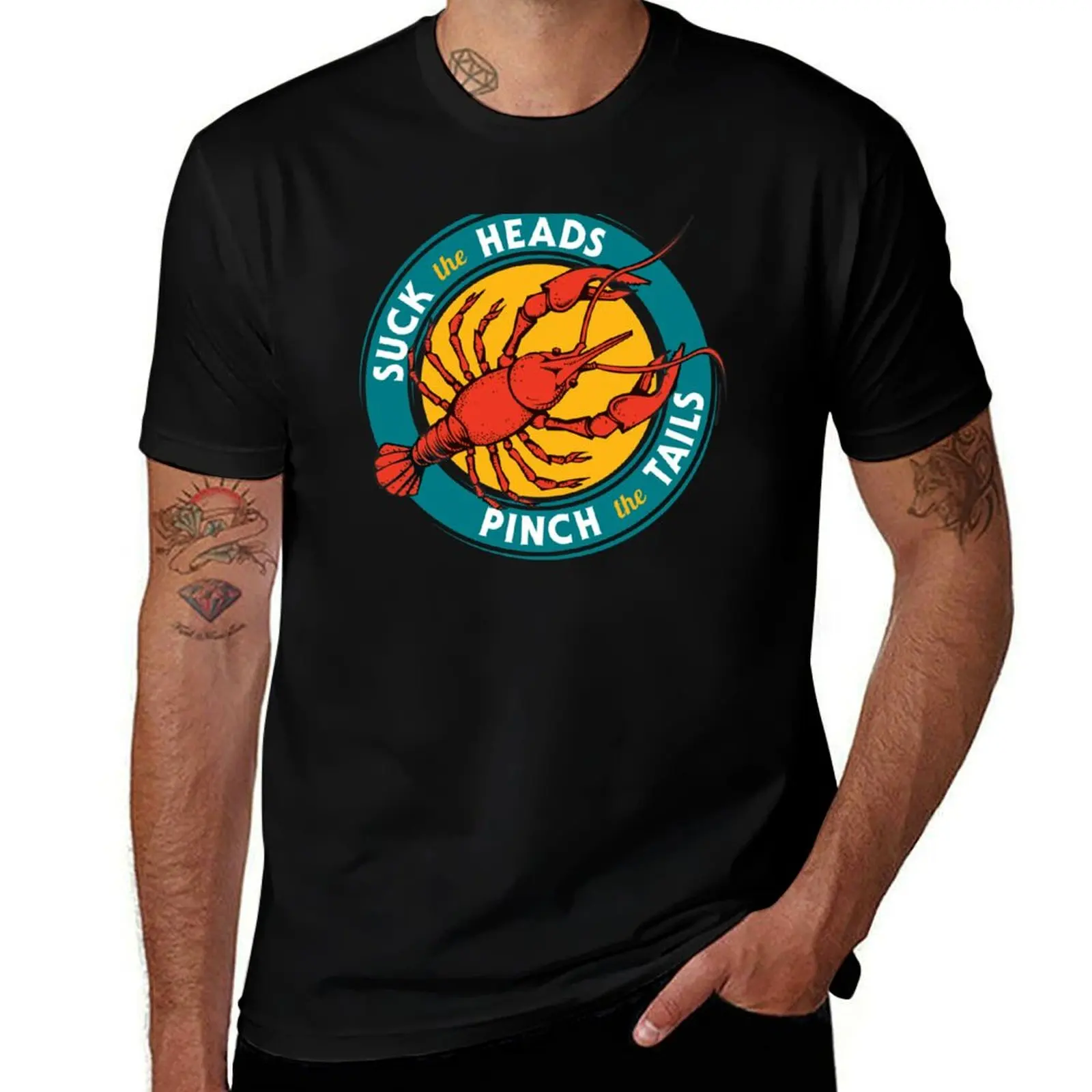 Suck Heads Pinch Tails T-Shirt Breathable Lightweight Summer Top T-Shirt