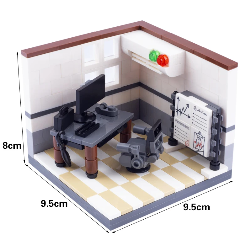 MOC City Wedding Church Hospital Figures Scene Building Blocks Office Painting Bedroom Bathroom Accessory Bricks Kids Toys Gifts
