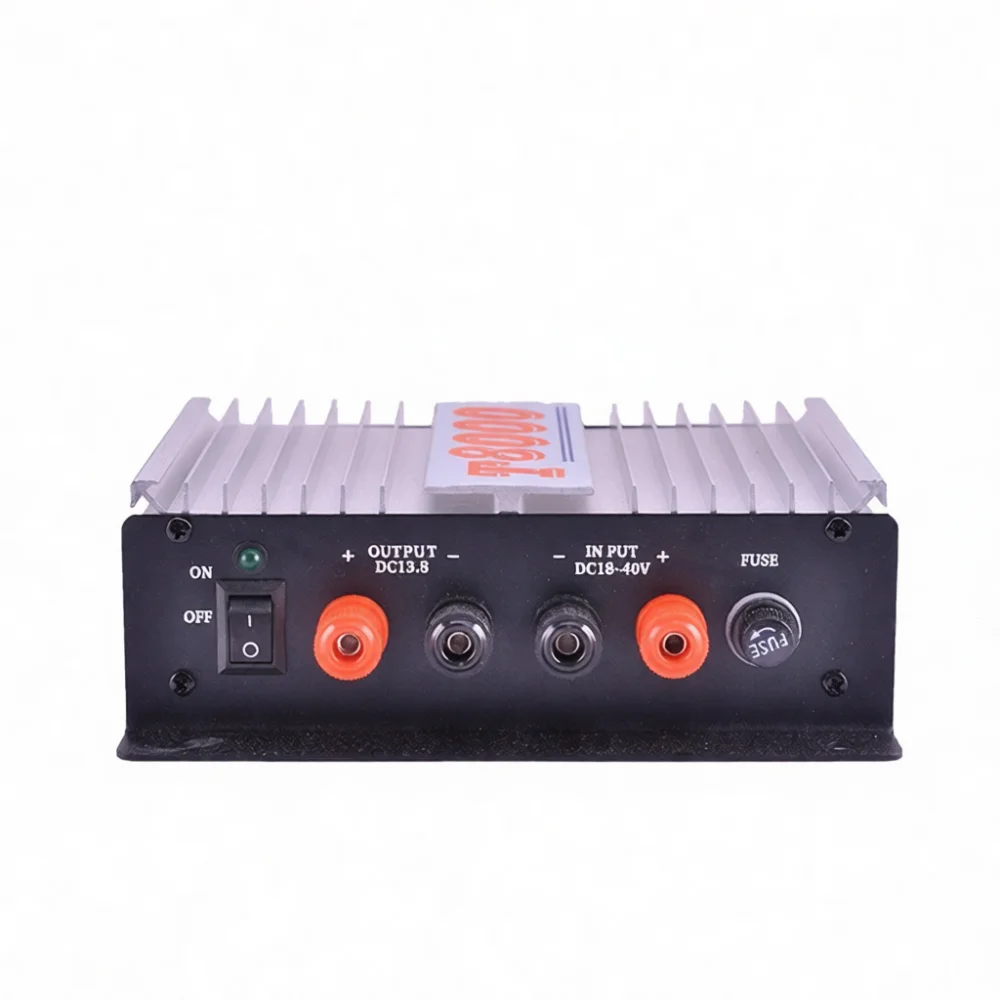 T8000 Voltage Reducer 24V To 13 8V DC Converter Power Transformer For Vehicle Intercom System Radio Station Gear