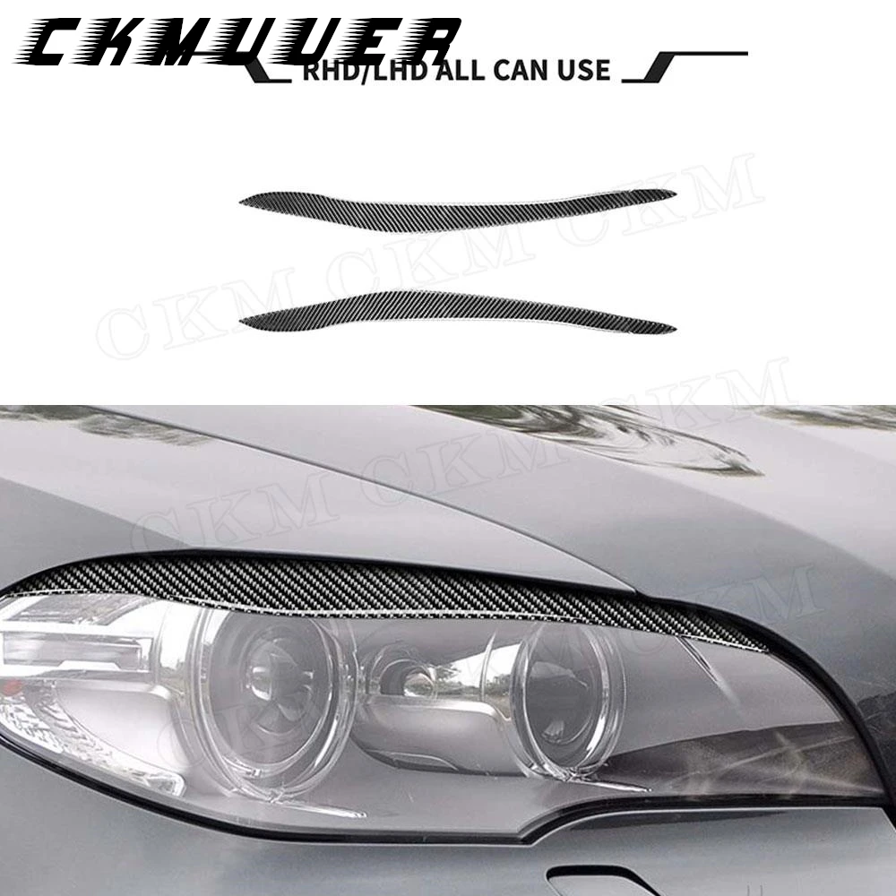 

CKMUUER Материал из углеродного волокна для BMW X5 E70 2010 2011 2012, комплекты кузова, передний бампер, губа, противотуманная фара, брови, украшение интерьера автомобиля