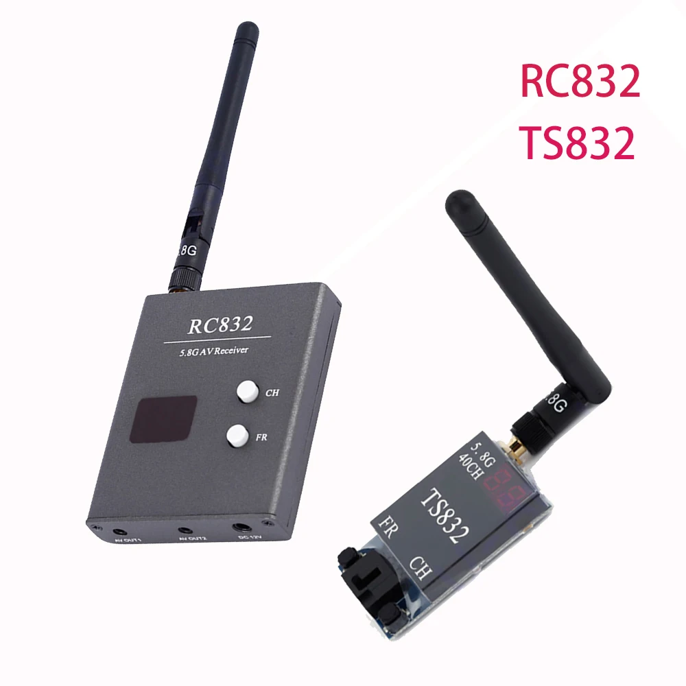 TS832 RC832/RC832H 48CH 5.8G 600mw 5km Wireless AV Transmitter Receiver for FPV Multicopter RC Aircraft Quadcopter