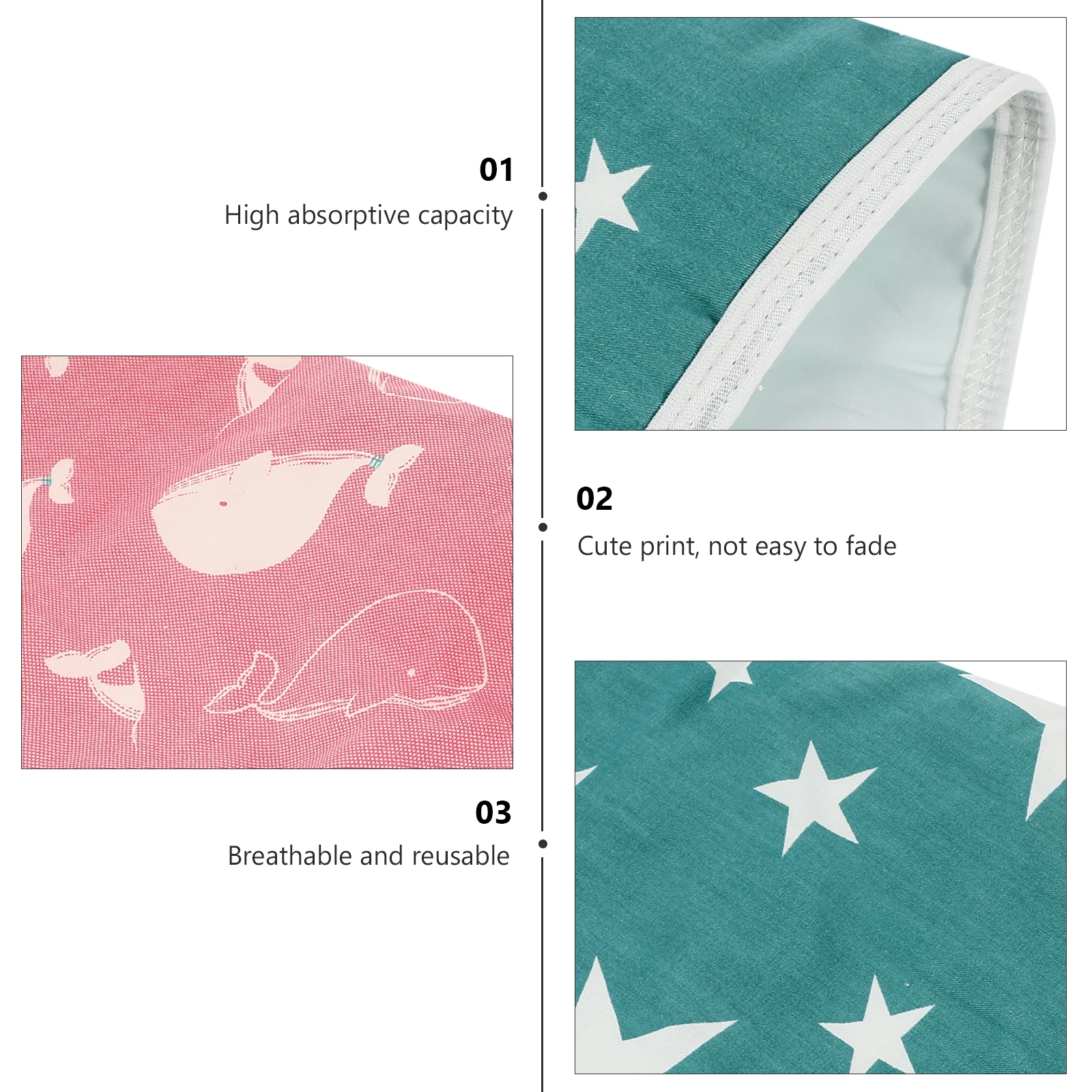 

2 Pcs Pet Training Mat Small Animal Pee Pads Washable Rabbit Bedding Eva Reusable for Rabbits