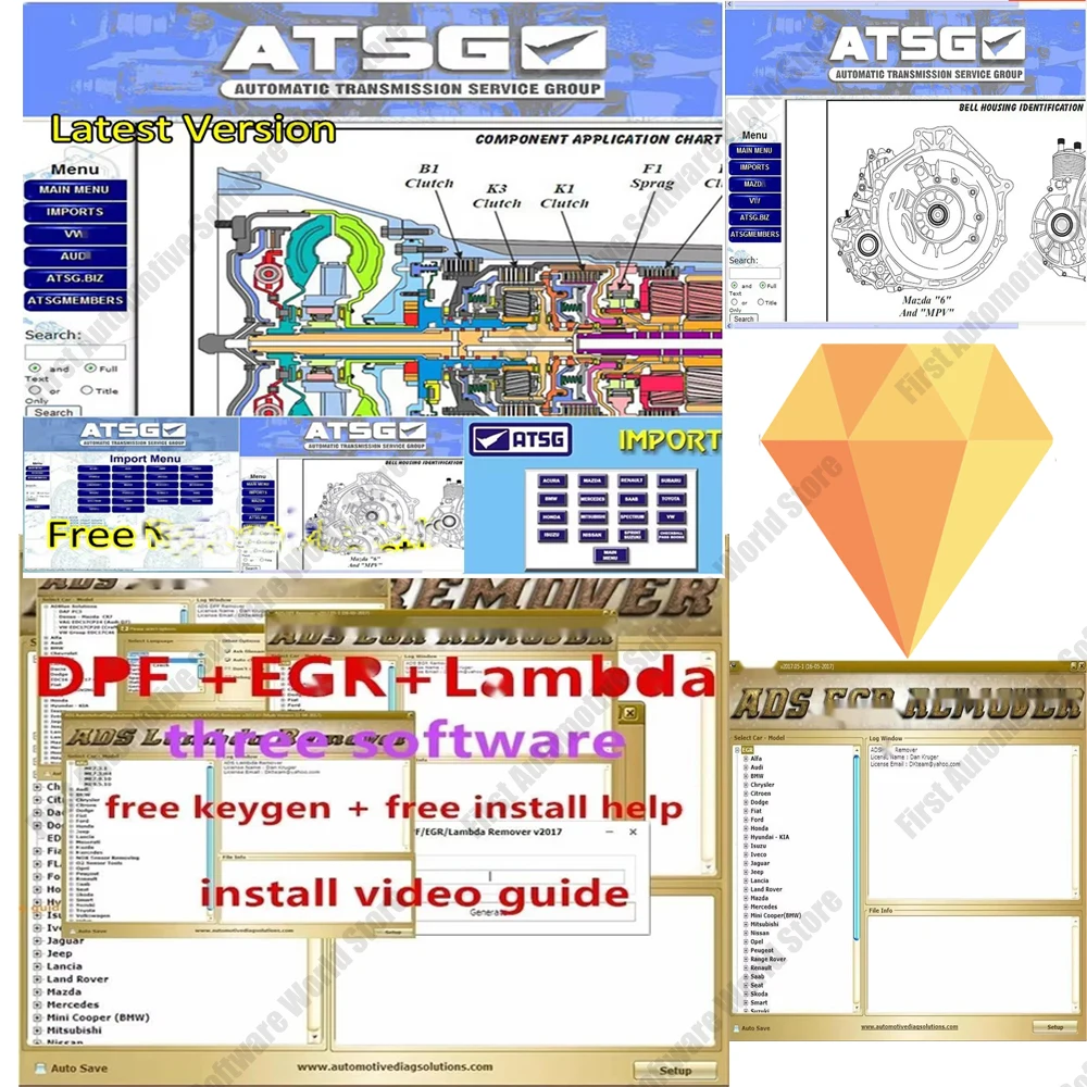 

DPF+EGR hot sell Lambda Remover Full 2017.5+ATSG 2017 Automatic Transmission Maintenance Group Repair Information Unit Failure D