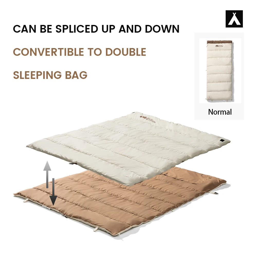 حقيبة نوم للتخييم من Mobi Garden، حقيبة نوم قطنية خفيفة الوزن ودافئة على الظهر للسفر والمشي لمسافات طويلة في الهواء الطلق #3