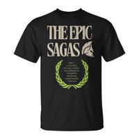 The Epic Sagas Gift Odysseus Musical T-Shirt Design Unisex Streetwear Cotton Summer Mens Women Top Tee Short Sleeve Clothing Y2k