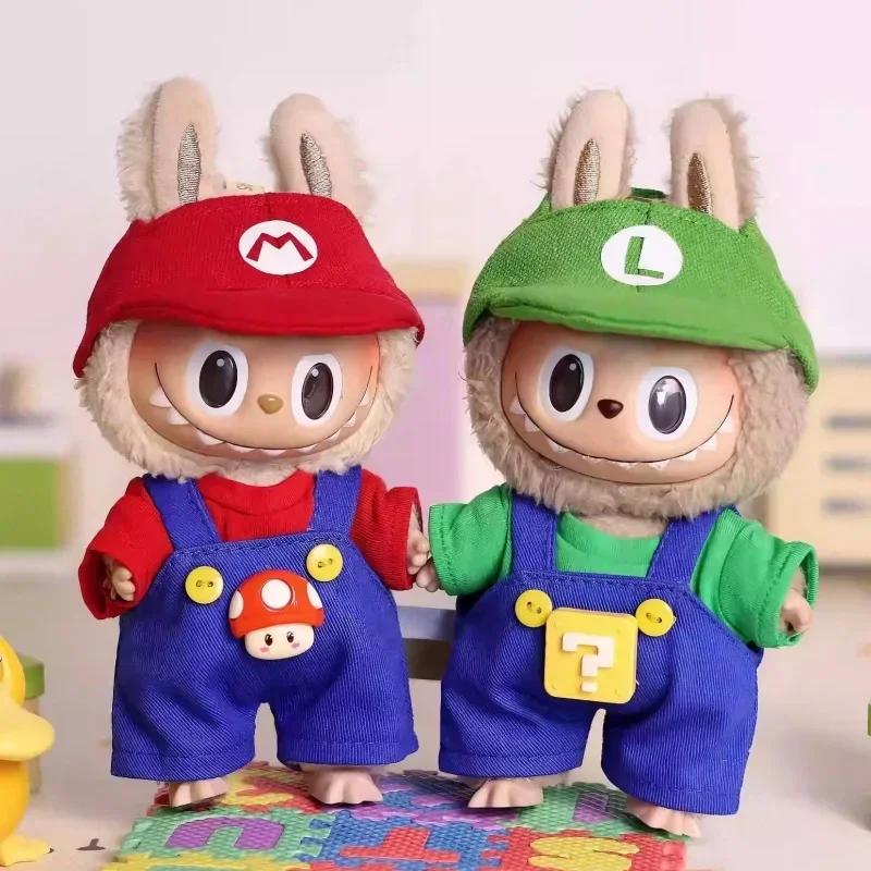 

For 17cm Labubu Cloths Game Character Dress Up Clothing for 17cm Doll Keychain Doll Replacement Clothing Toys No Doll Diy Gift