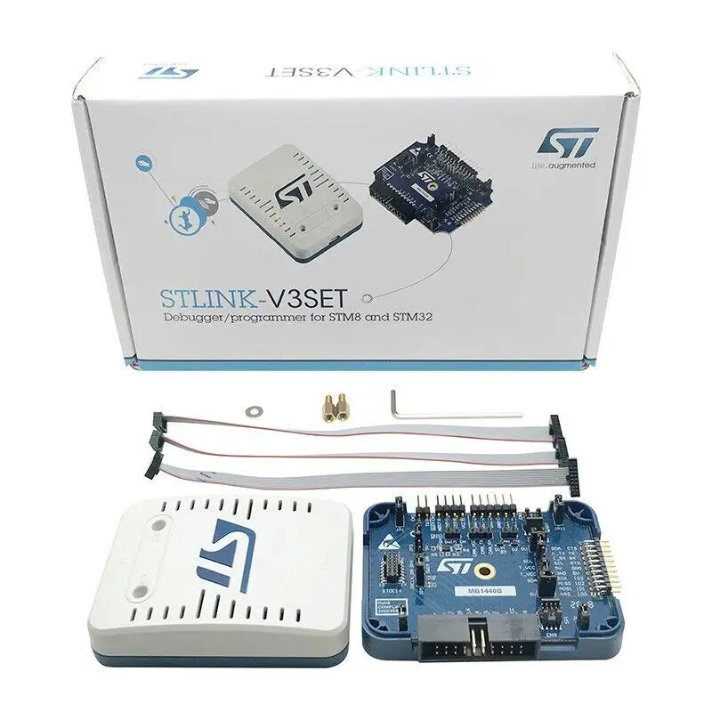 AvadaTech 1 pcs x STLINK-V3SET/B-STLINK-VOLT Processor Based STM8S STM32 Programmer 5V USB 2.0 JTAG DFU authentic  ST LINK V3