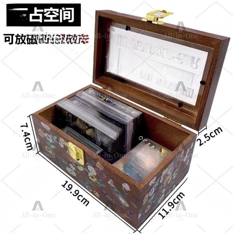 CD Storage Box with Flower Pattern for Bracelets; Friendship Bracelet; Small Card Storage Box; Vintage Beautiful Product