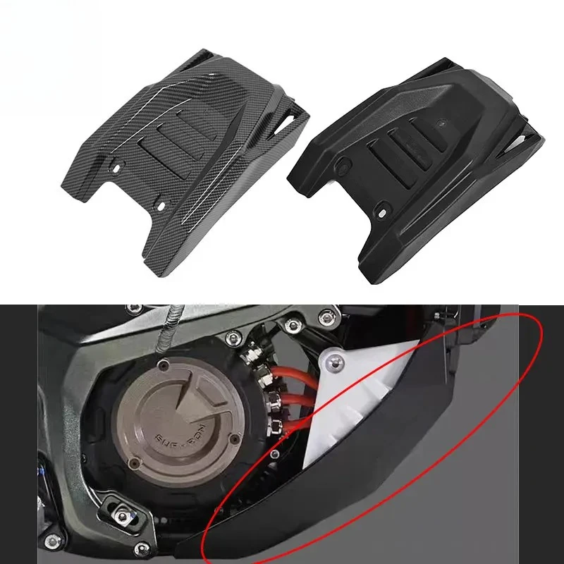 For SURRON Ultra Bee Carbon Fiber Frame Lower Guard Water Transfer Printing Glossy Surface for SurRon E-bike Off-road Accessorie
