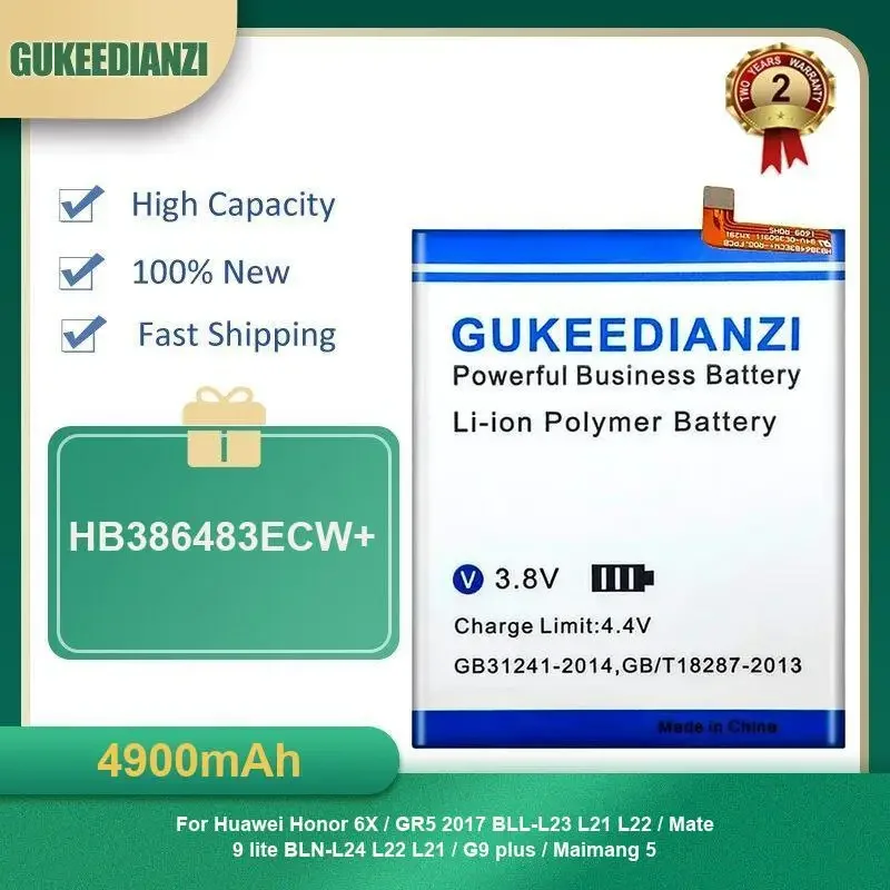 Аккумулятор для Huawei Honor 4A 3C 5X 6X 4X 50SE 9X 3X 50SE 8 60 Pro 50 20 Lite AL00 HB4342A1RBC HB474284RBC HB396481EBC HB396481EBC