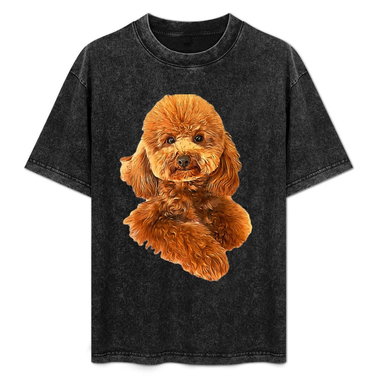 Camiseta con estampado de patrón abstracto de Poodle Mini Toy Puppy Dog Doodle Love