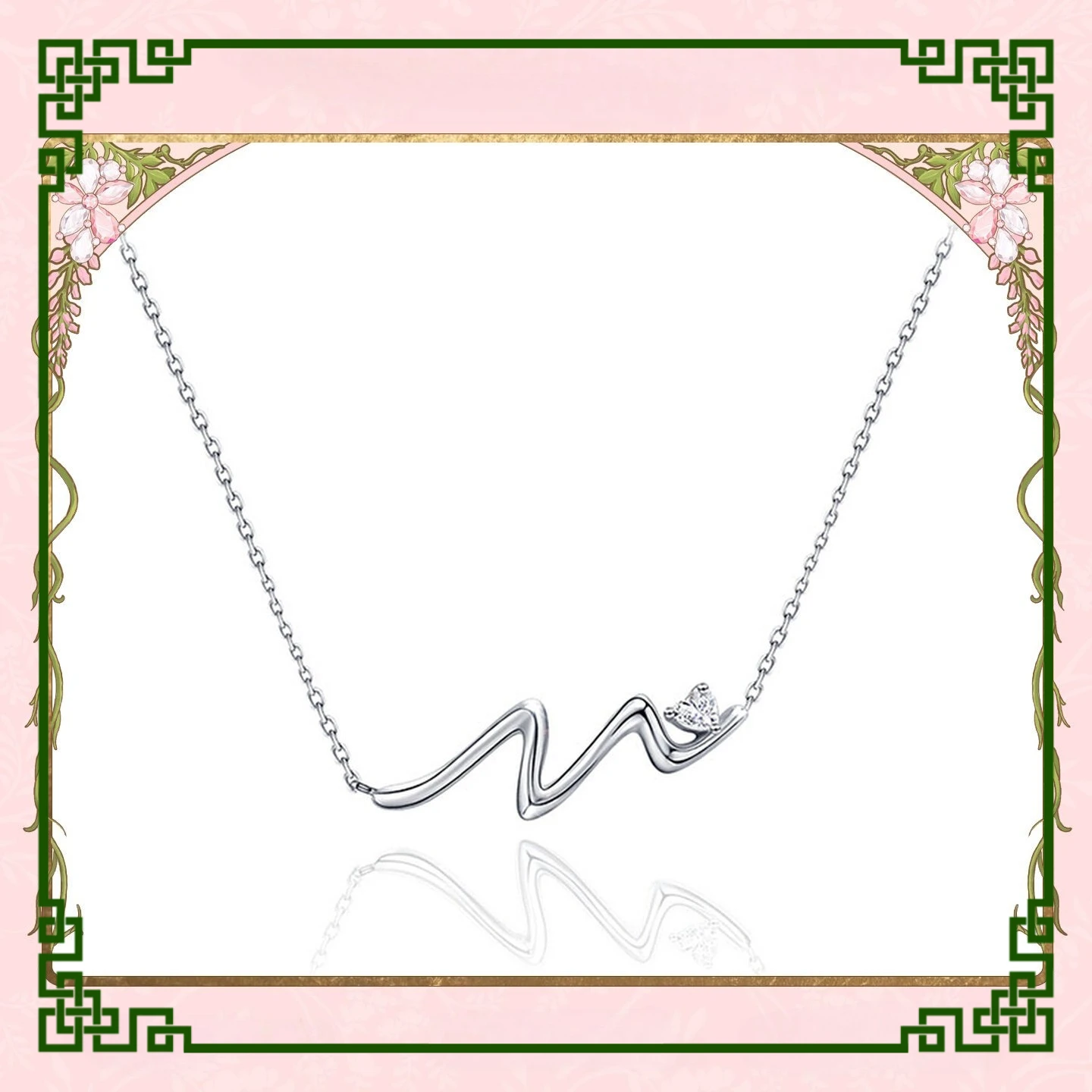 

Новая модель 2026 года: колье с сигналом сердцебиения и частотой пульса, простая и оригинальная цепочка на ключицу