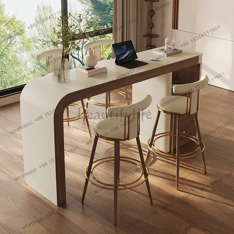 LS Moderner Einfacher Hausbar-Schrank im Italienischen Sattelgurt-Design für Wein, Kaffee, Büro und Freizeit