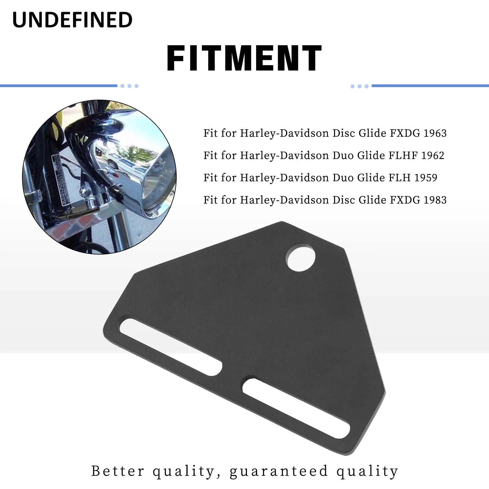 Motorcycle Bottom Mount Headlight Bracket Adapter Fit For Harley Touring Glides FLH Honda Kawasaki Suzuki Cruiser Chopper Custom view 3