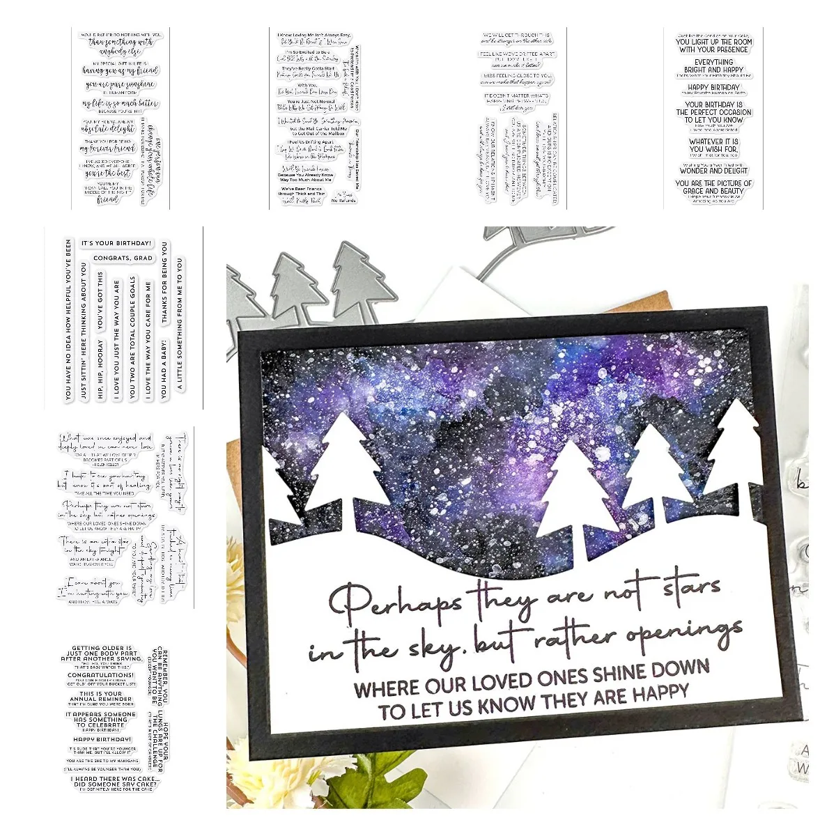 Alles Gute zum Geburtstag Grüße für gute Menschen heilende Worte Dekor klare Stempel Silikon Stempel DIY machen Karte Geschenk Tagebuch geschnitten stirbt