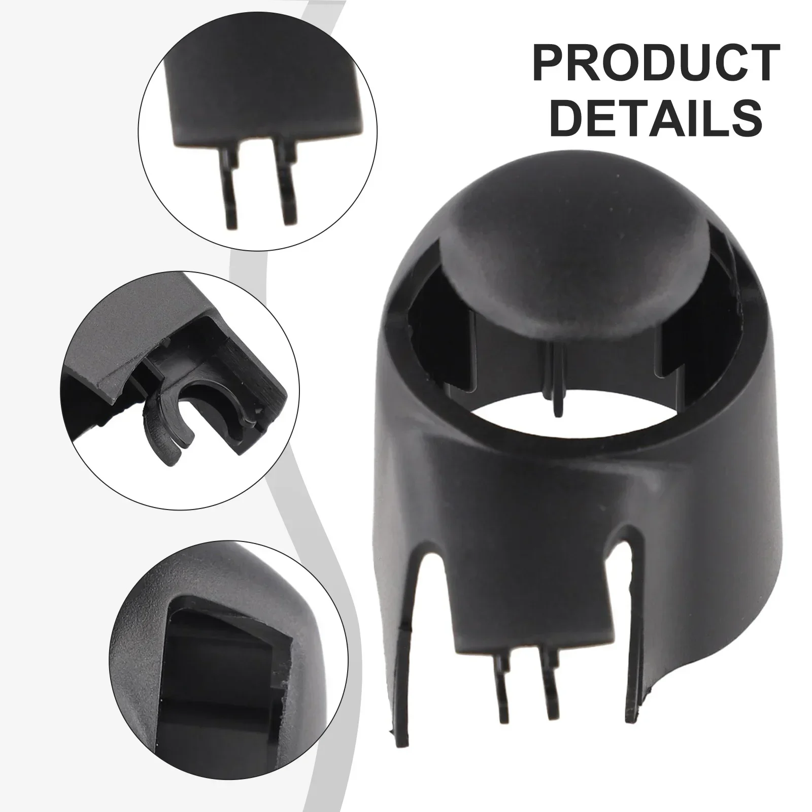 1pc Car Rear Wiper Blade Cover Cap Black High-Strength For Rabbit 2007-2009 For Golf 2010-2014 For Passat 2006-2010 #6Q6955435