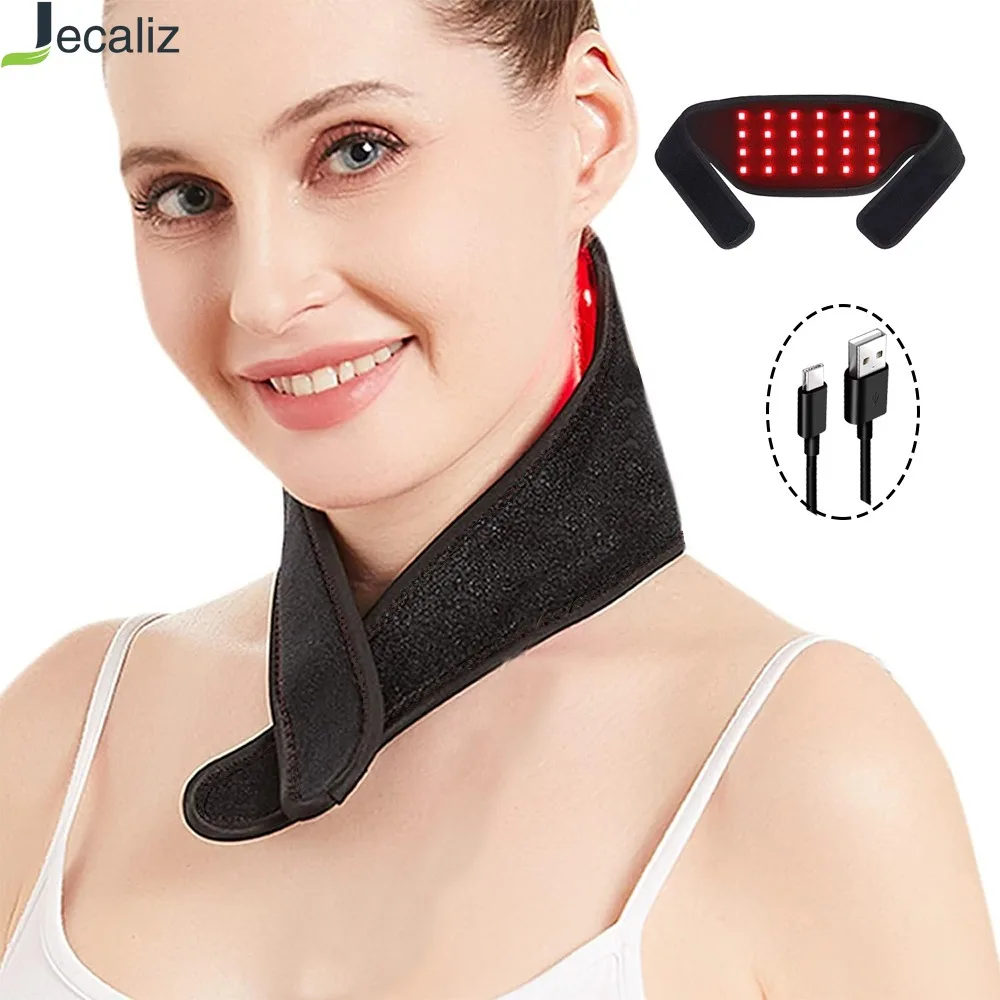 Red＆Infrared Light Belt 660&850nm Fatigue Relief Wrap for Relaxing Neck Wrist Waist Arm Back Muscle,Skin Recovery USB Plug-in