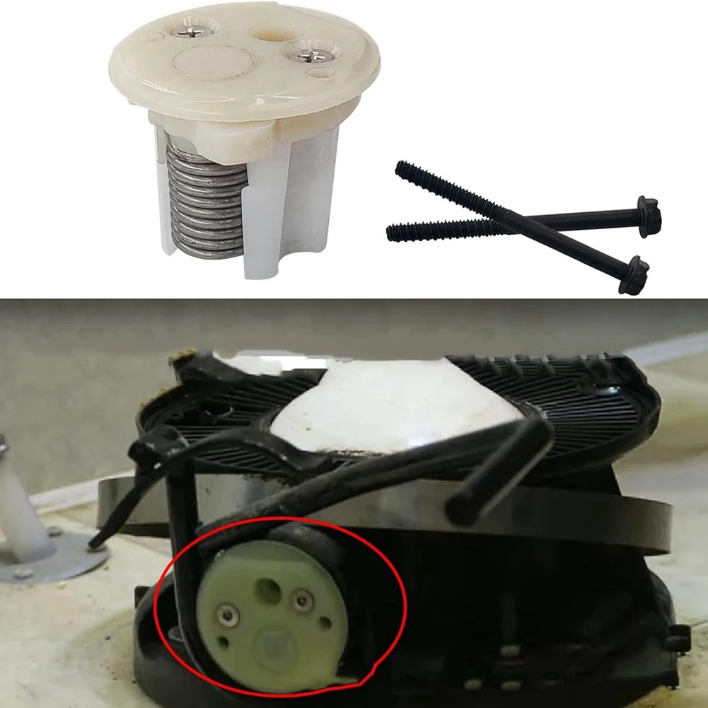 M50K-For Dometic 385236096 Toilet Spring Cartridge With White End Cap & 2 Bolts Toilet Spring Cartridge RV Accessories