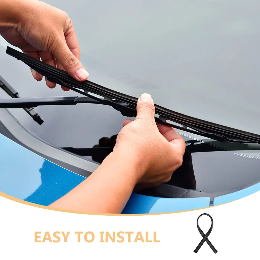 

10pcs Boneless Blade Refill Rubber Windshield Wiper Strips Replacement Car Auto Window Wiper Refills Durable Easy Install