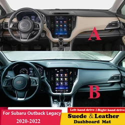 For Subaru Outback Legacy Onyx Edition BT XT 2020 2021 2022 Leather Dashmat Dashboard Cover Sunshade Protective Carpet Dash Mat