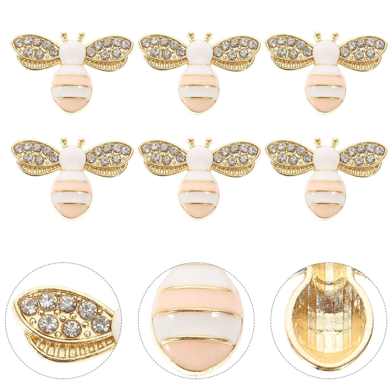 

40 Pcs Bee Craft Accessories Flatback Insect Charms Diy Phone Case for Crafts Cartoon Decoration