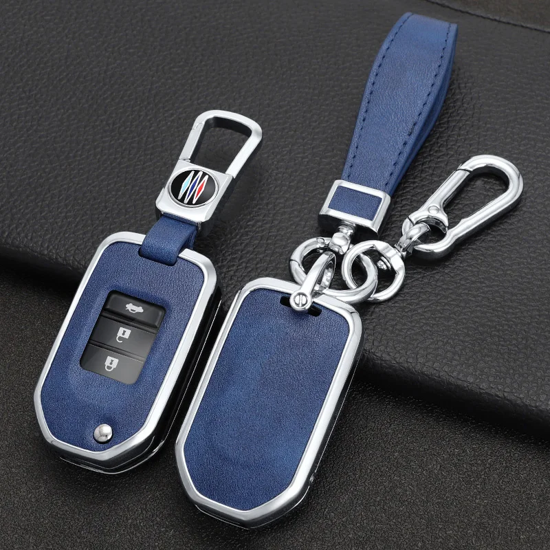 

Alloy Car Key Case Cover Shell For Honda Civic HRV CRV XRV CR-V Crider Odyssey Pilot Fit Accord 2 3 Buttons Accessories