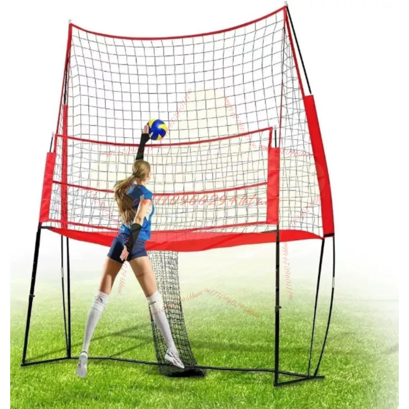 Adjustable Volleyball Practice Net Indoor Outdoor Training Net Set Portable Volleyball Net Stand 11x8FT