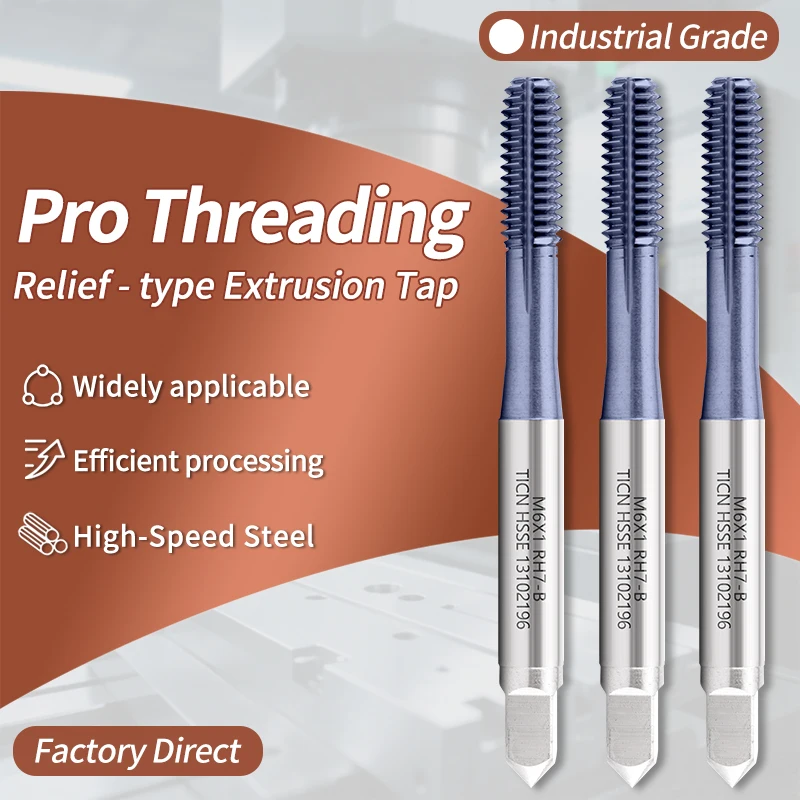 1 шт. HSSE-PM JIS Стандартный метчик с покрытием TICN, формовочный метчик M1 M2 M3 M4 M5 M6 M7 M8 M9 M10 M11 M12, метчики для машинной резьбы