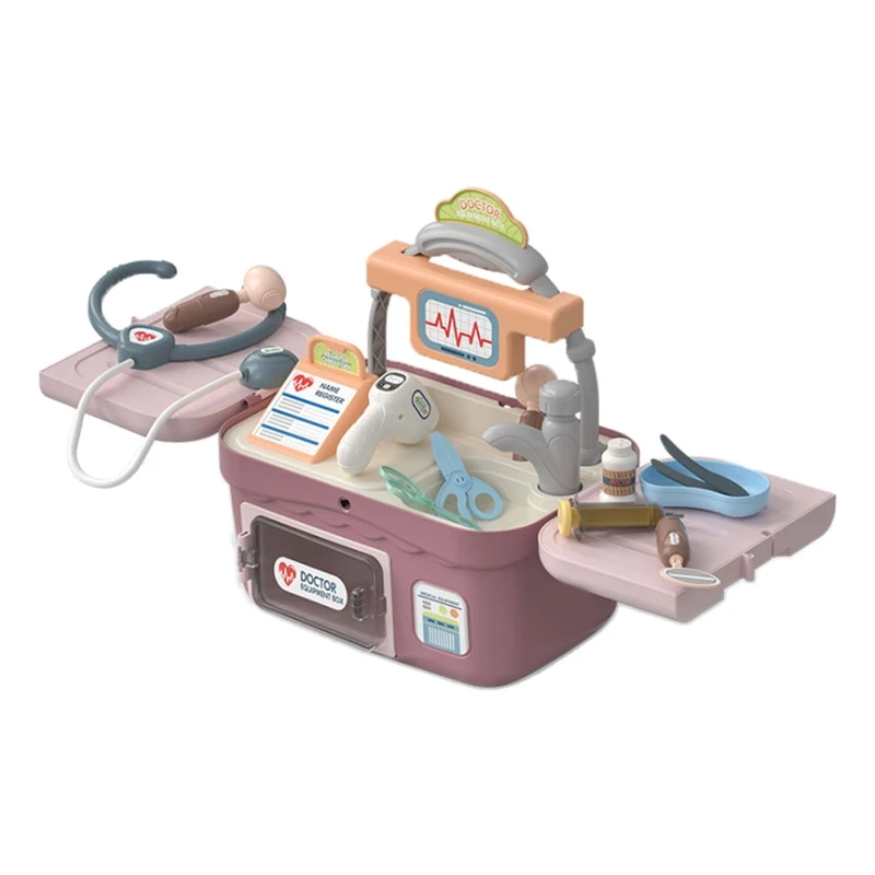 Portable Suitcase Kids  Toys Set Simulation Family Equipment Box Pretend Play Educational Toys For Children-Drop Ship