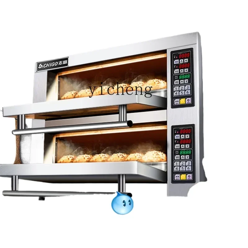 

Oven Two Plates Large Baking Oven Pizza Bread Cake Shop Gas Electric Oven Large Capacity