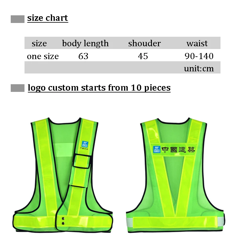 Motorcycle Road Traffic Cycling Reflective Vest Air-permeable Thickened Breathable Mesh Safety Clothing Warning Vest with Pocket