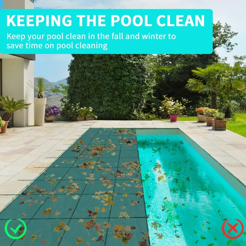 غطاء حمام السباحة لحمامات السباحة الداخلية، غطاء حمام سباحة شتوي مستطيل لحمامات السباحة الداخلية #1