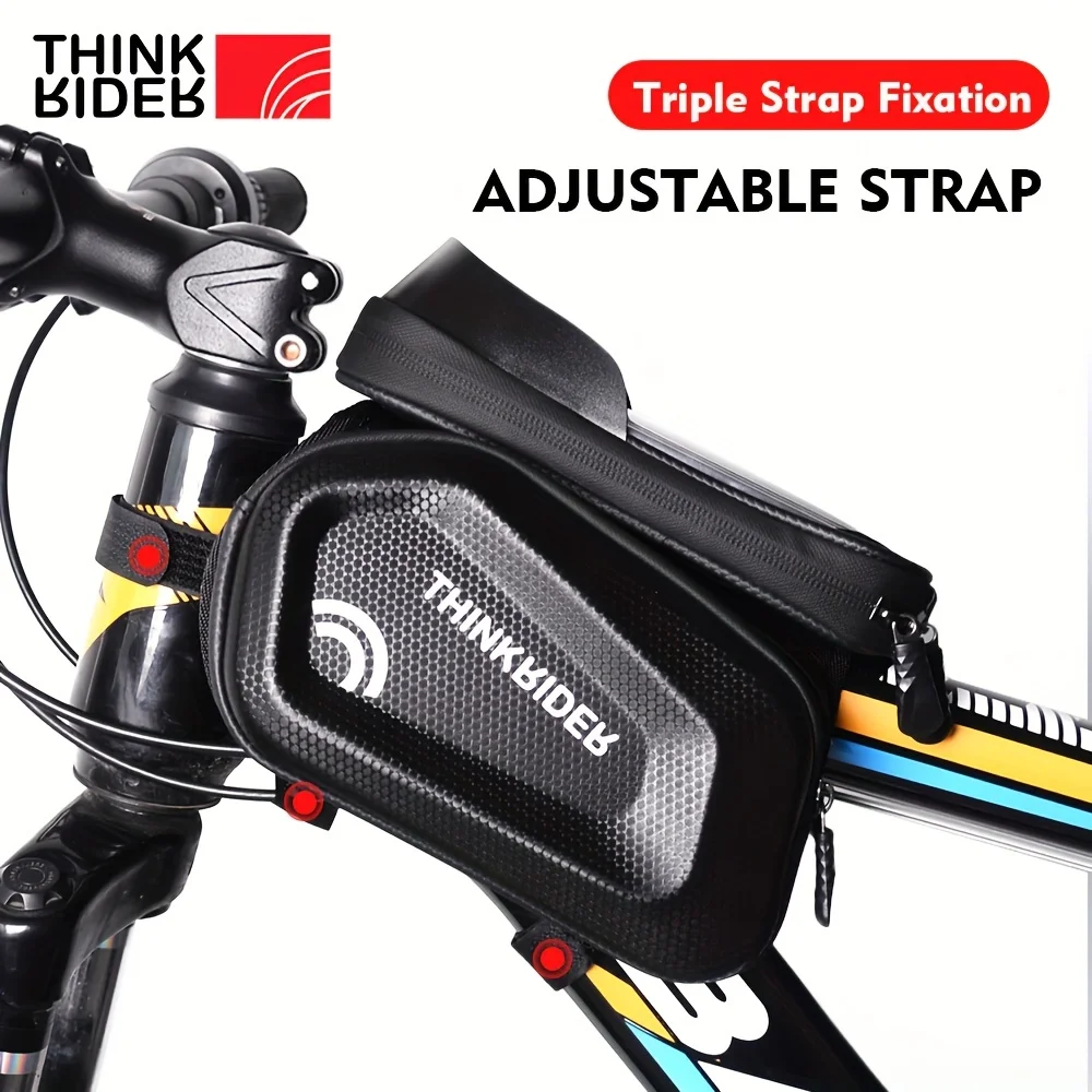 ThinkRider Bike Bag Frame Front Top Tube Cycling bag Waterproof 7in Phone Case Touchscreen Bag MTB Pack Bicycle Accessories