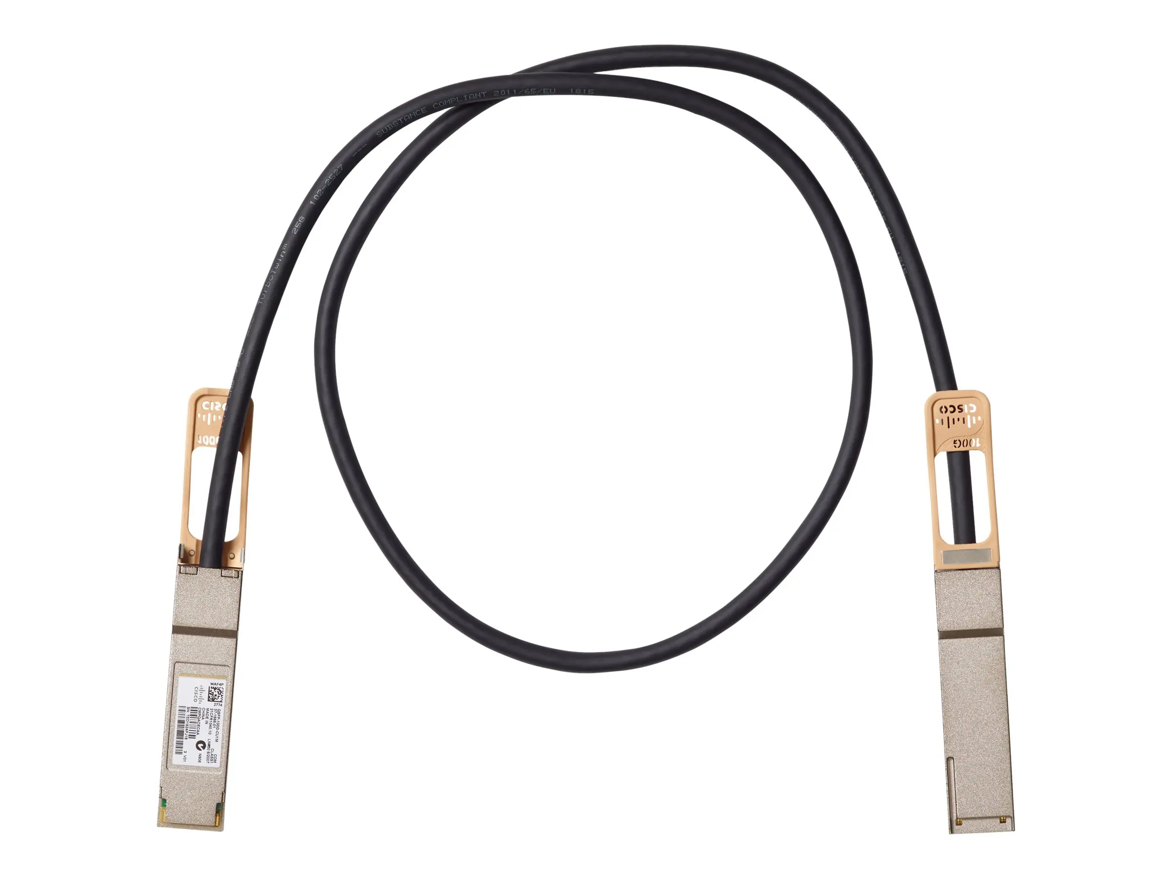 2m (7ft) QSFP-100G-CU2M Compatible 100G QSFP28 Passive Direct Attach Copper Twinax Cable