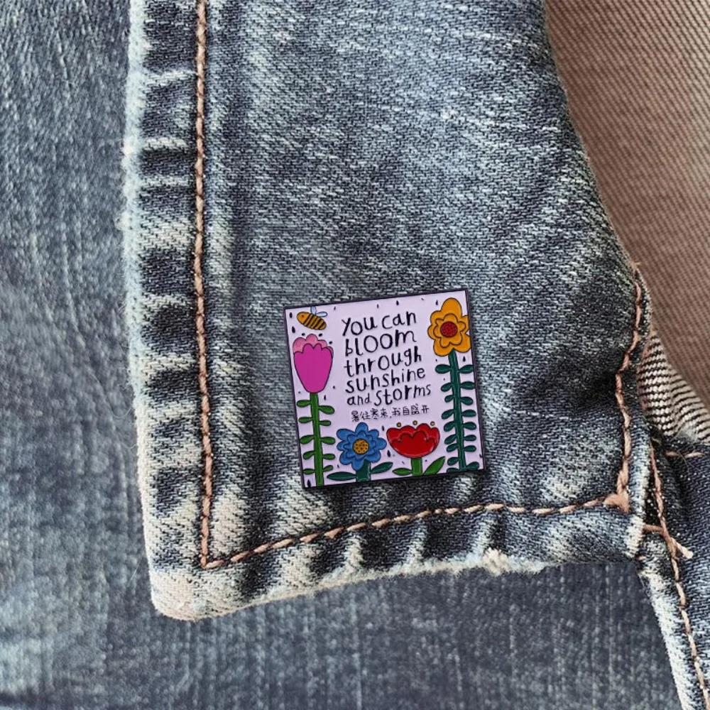 Cartoon Punk Slogan Emaille-Anstecknadeln, Lustige Buchstaben-Broschen für Rucksack Kleidung DIY Deko Accessoires Schmuck Geschenke – Detail 2