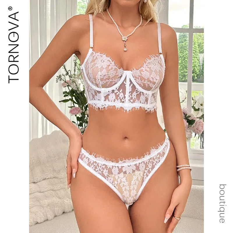 

Sexy Underwear Uncensored Women's Mesh See-through Embroidered Lace Split Lingerie Sexy Suit Sexy Clothes Women Lingerie Hot Set