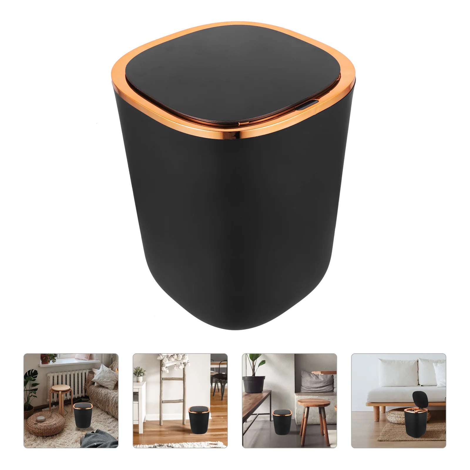 

Мусорный бак с датчиком движения для кухни, ванной комнаты, спальни, автоматический бесконтактный мусорный бак, блокирующий запах, домашнее использование