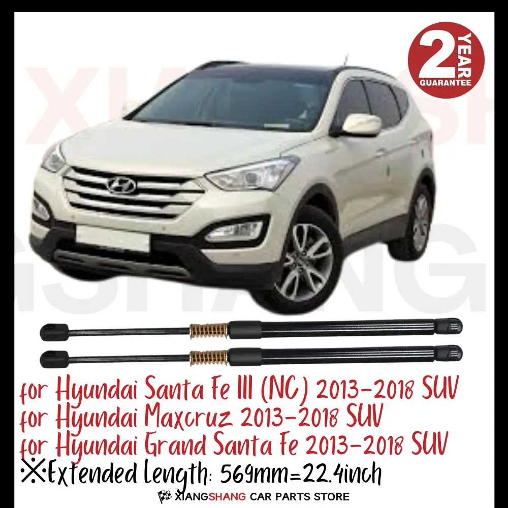 

2pcs Rear Damper for Hyundai Santa Fe III (NC) 2013-2018 SUV WITH SPRING Trunk Boot Gas Charged Gas Struts