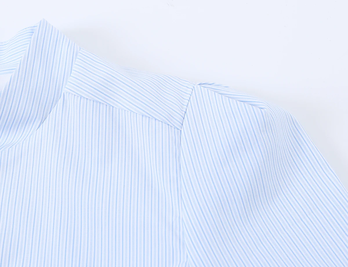 Damen Schickes Freizeit-Slim-Fit Kurzarm-Hemd KONDALA 2026 Sommer Trendiges Einreihiges Oberteil Weibliche High-Street Pendler-Hemden Top – Detail 19