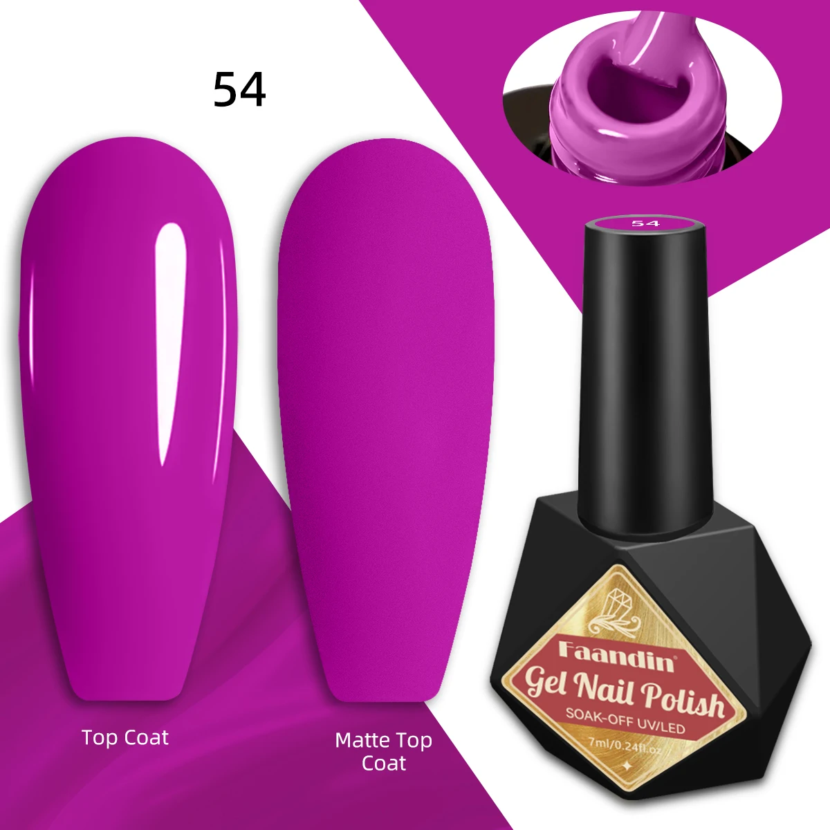 زجاجة فردية من فادين 7 مل، طلاء أظافر جل عالي التشبع بلون نقي، مخطط ألوان الدوبامين المبهر، تصميم أنيق، جل طلاء أظافر عالي الجودة، مناسب للاستخدام اليومي، سهل التركيب والإزالة، جل طلاء الأظافر الاحترافي للأشعة فوق البنفسجية، مناسب لصالونات الأظافر #3