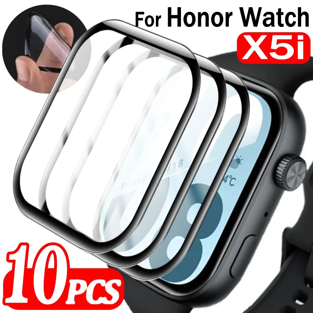 1–10 Stück flexible PMMA-Displayschutzfolien für Honor Watch X5i, kratzfest, 3D-Vollabdeckung, flimhüllenfreundliche Schutzfolien