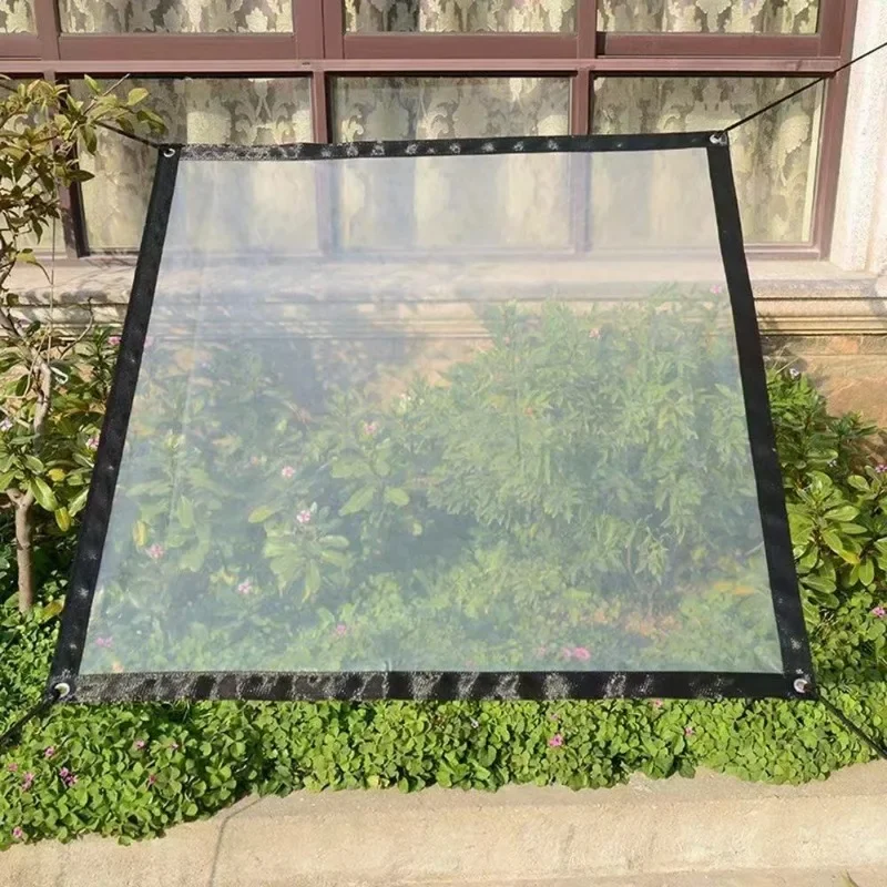 Transparent Tarpaulin Outdoor Clear Waterproof Anti Tear Canopy Cover Cold Proof Cloth For Patio Garden Chicken Coop Plant Prote
