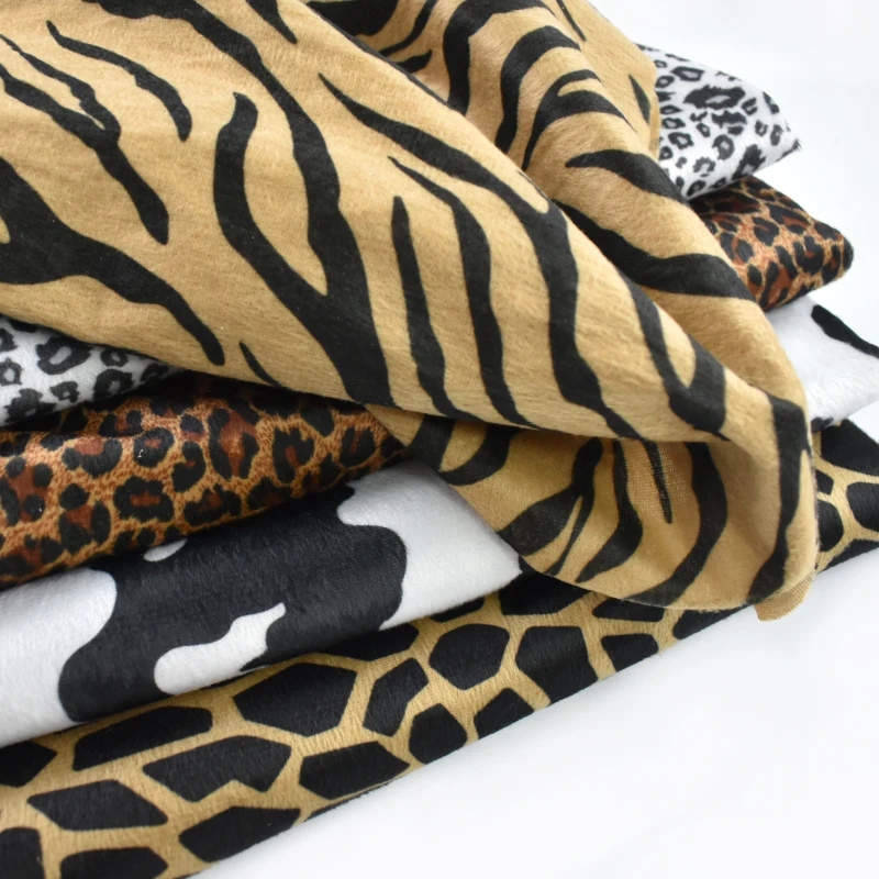 

45/90/135*145cm 0.4mm Thick Short-hair Plush Fabric Sofa Jacquard Fabrics Clothes Decoration Coth DIY Crafts Sewing Accessories
