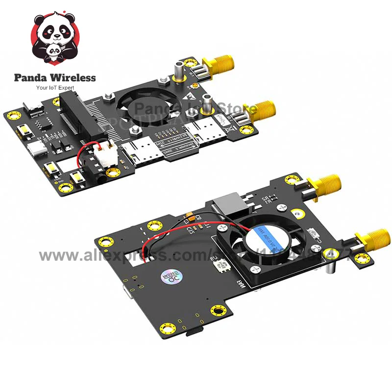 Adapter  4G MINI PCIe to USB TypeC HAT LTE Transfer Card With Fan Antenna Kit For Module SIM7600G-H EP06-E EC25 LM960 ME909s-120